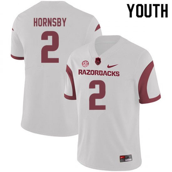 Youth GameDay Malik Hornsby #2 Arkansas Stitched College Football Jersey