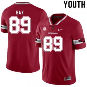 Youth GameDay Nathan Bax #89 Arkansas Stitched College Football Jersey