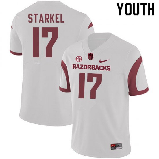 Youth GameDay Nick Starkel #17 Arkansas Stitched College Football Jersey