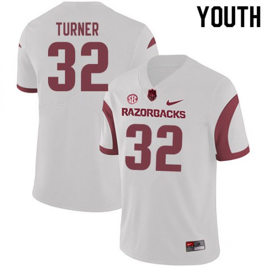 Youth GameDay Reid Turner #32 Arkansas Stitched College Football Jersey