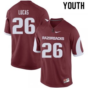 Youth GameDay Ryder Lucas #26 Arkansas Stitched College Football Jersey