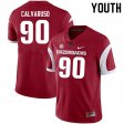 Youth GameDay Vito Calvaruso #90 Arkansas Stitched College Football Jersey